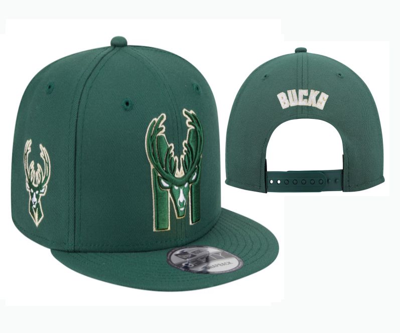 2025 NBA Milwaukee Bucks Hat style TX 01->nba hats->Sports Caps